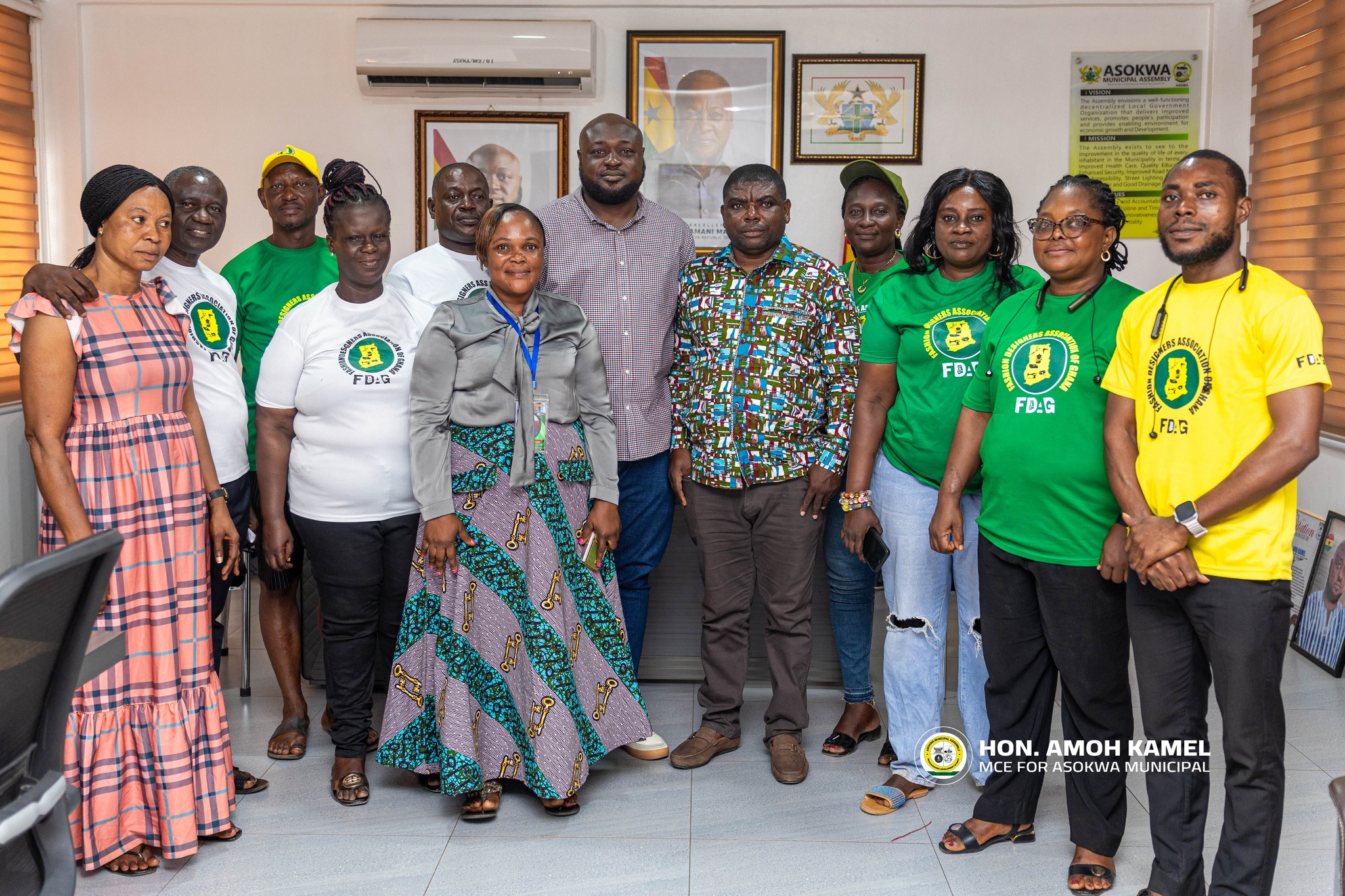Asokwa management meets Fashion Designers in the Municipality.